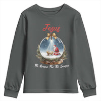 Jesus Santa Christmas Youth Sweatshirt The Reason For The Season - Wonder Print Shop