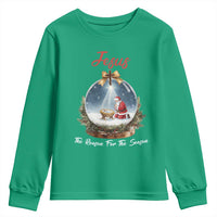 Jesus Santa Christmas Youth Sweatshirt The Reason For The Season - Wonder Print Shop