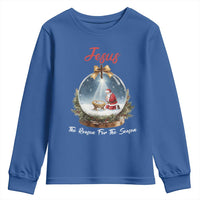 Jesus Santa Christmas Youth Sweatshirt The Reason For The Season - Wonder Print Shop