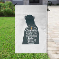 Christian Jesus Garden Flag Cross Bible Verse Inspirational Isalah 9:6 - Wonder Print Shop