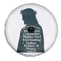Christian Jesus Spare Tire Cover Cross Bible Verse Inspirational Isalah 9:6 - Wonder Print Shop