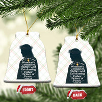 Christian Jesus Ceramic Ornament Cross Bible Verse Inspirational Isalah 9:6 - Wonder Print Shop