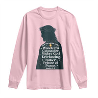 Christian Jesus Long Sleeve Shirt Cross Bible Verse Inspirational Isalah 9:6 - Wonder Print Shop