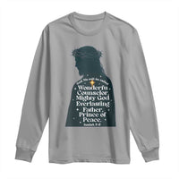 Christian Jesus Long Sleeve Shirt Cross Bible Verse Inspirational Isalah 9:6 - Wonder Print Shop