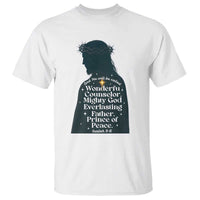 Christian Jesus T Shirt Cross Bible Verse Inspirational Isalah 9:6 - Wonder Print Shop