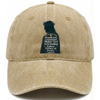 Christian Jesus Washed Cotton Baseball Cap Cross Bible Verse Inspirational Isalah 9:6