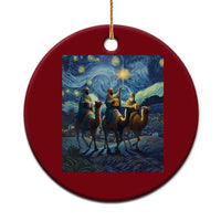 Three Kings Ceramic Ornament Nativity Scene Starry Night Christian Xmas - Wonder Print Shop