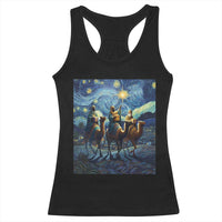 Three Kings Racerback Tank Top Nativity Scene Starry Night Christian Christmas - Wonder Print Shop