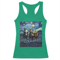 Three Kings Racerback Tank Top Nativity Scene Starry Night Christian Christmas - Wonder Print Shop