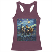 Three Kings Racerback Tank Top Nativity Scene Starry Night Christian Christmas - Wonder Print Shop