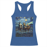 Three Kings Racerback Tank Top Nativity Scene Starry Night Christian Christmas - Wonder Print Shop