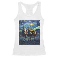 Three Kings Racerback Tank Top Nativity Scene Starry Night Christian Christmas - Wonder Print Shop