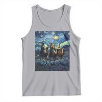 Three Kings Tank Top Nativity Scene Starry Night Christian Christmas - Wonder Print Shop