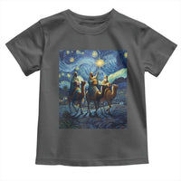Three Kings Toddler T Shirt Nativity Scene Starry Night Christian Christmas - Wonder Print Shop
