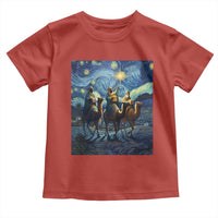 Three Kings Toddler T Shirt Nativity Scene Starry Night Christian Christmas - Wonder Print Shop