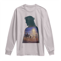 Three Wise Men Nativity Scene Long Sleeve Shirt Christian Jesus Faith - Wonder Print Shop