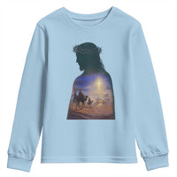 Three Wise Men Nativity Scene Youth Sweatshirt Christian Jesus Faith - Wonder Print Shop