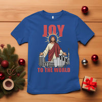 Jesus Christmas T Shirt Joy To The World Christian - Wonder Print Shop