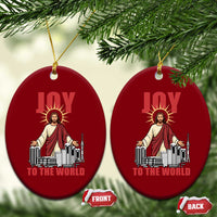 Jesus Xmas Ceramic Ornament Joy To The World Christian - Wonder Print Shop
