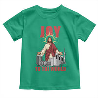 Jesus Christmas Toddler T Shirt Joy To The World Christian - Wonder Print Shop