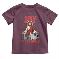 Jesus Christmas Toddler T Shirt Joy To The World Christian - Wonder Print Shop