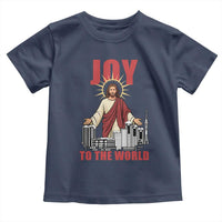 Jesus Christmas Toddler T Shirt Joy To The World Christian - Wonder Print Shop