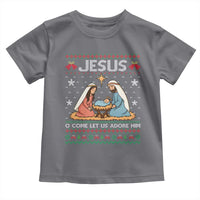 Nativity Scene Christmas Toddler T Shirt Baby Jesus Christian Xmas - Wonder Print Shop