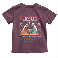 Nativity Scene Christmas Toddler T Shirt Baby Jesus Christian Xmas - Wonder Print Shop