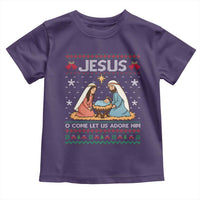 Nativity Scene Christmas Toddler T Shirt Baby Jesus Christian Xmas - Wonder Print Shop