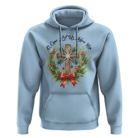 Cross Christmas Hoodie O Come Let Us Adove Him - Wonder Print Shop