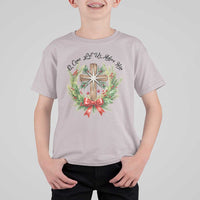 Cross Christmas T Shirt For Kid O Come Let Us Adove Him - Wonder Print Shop