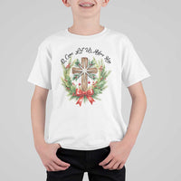 Cross Christmas T Shirt For Kid O Come Let Us Adove Him - Wonder Print Shop