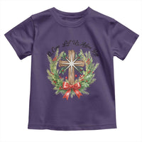 Cross Christmas Toddler T Shirt O Come Let Us Adove Him - Wonder Print Shop