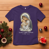 Christian Christmas T Shirt Love Came Down Luke 2:11 - Wonder Print Shop