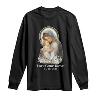Christian Christmas Long Sleeve Shirt Love Came Down Luke 2:11 - Wonder Print Shop