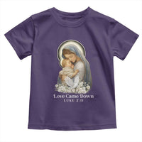 Christian Christmas Toddler T Shirt Love Came Down Luke 2:11 - Wonder Print Shop