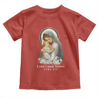 Christian Christmas Toddler T Shirt Love Came Down Luke 2:11 - Wonder Print Shop