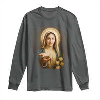 Virgin Mary Maria Long Sleeve Shirt Catholic Christian Faith - Wonder Print Shop
