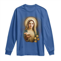 Virgin Mary Maria Long Sleeve Shirt Catholic Christian Faith - Wonder Print Shop