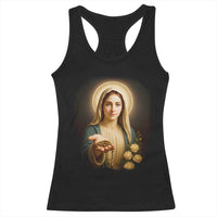 Virgin Mary Maria Racerback Tank Top Catholic Christian Faith - Wonder Print Shop