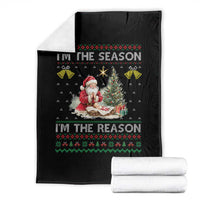 Jesus Christmas Throw Blanket Santa With Jesus Baby Reason Xmas - Wonder Print Shop