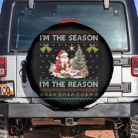 Jesus Christmas Spare Tire Cover Santa With Jesus Baby Reason Xmas - Wonder Print Shop