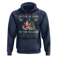 Jesus Christmas Hoodie Santa With Jesus Baby Reason Xmas - Wonder Print Shop