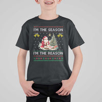 Jesus Christmas T Shirt For Kid Santa With Jesus Baby Reason Xmas - Wonder Print Shop