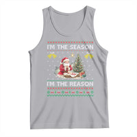 Jesus Christmas Tank Top Santa With Jesus Baby Reason Xmas - Wonder Print Shop