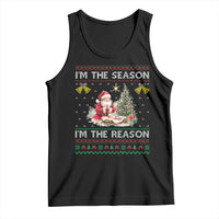 Jesus Christmas Tank Top Santa With Jesus Baby Reason Xmas - Wonder Print Shop