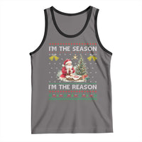 Jesus Christmas Tank Top Santa With Jesus Baby Reason Xmas - Wonder Print Shop
