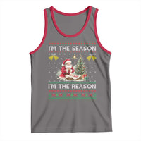 Jesus Christmas Tank Top Santa With Jesus Baby Reason Xmas - Wonder Print Shop