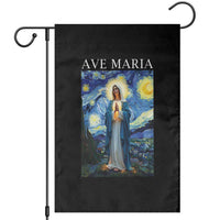 Virgin Mary Starry Night Garden Flag Mother of Christ Catholic - Wonder Print Shop