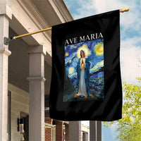 Virgin Mary Starry Night Garden Flag Mother of Christ Catholic - Wonder Print Shop